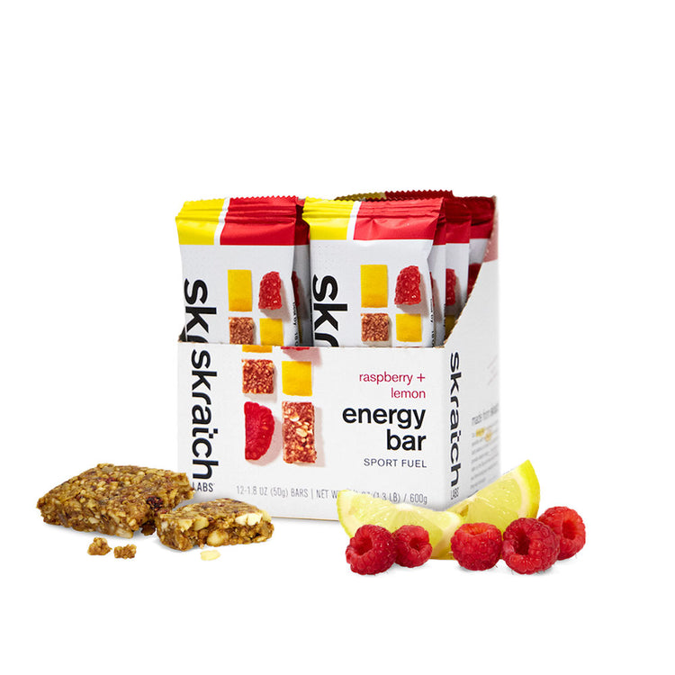 Energy Bar Sport Fuel - 12 Pack, Raspberry + Lemon