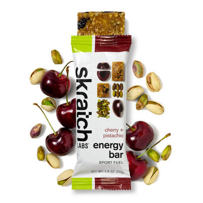 skratch labs energy bar sport fuel cherry + pistachio single