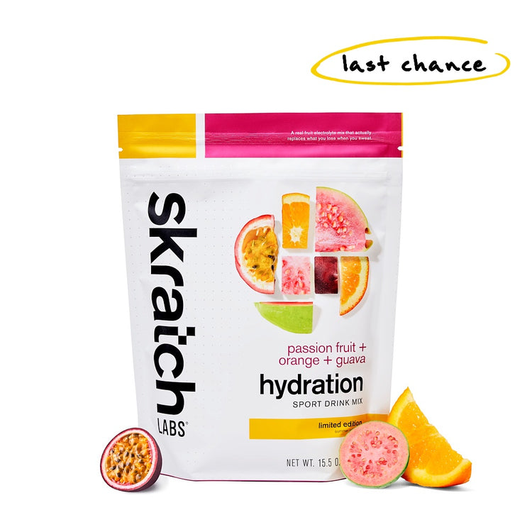 Hydration Sport Drink Mix - Resealable Bag - 20 serving, Passion Fruit + Orange + Guava