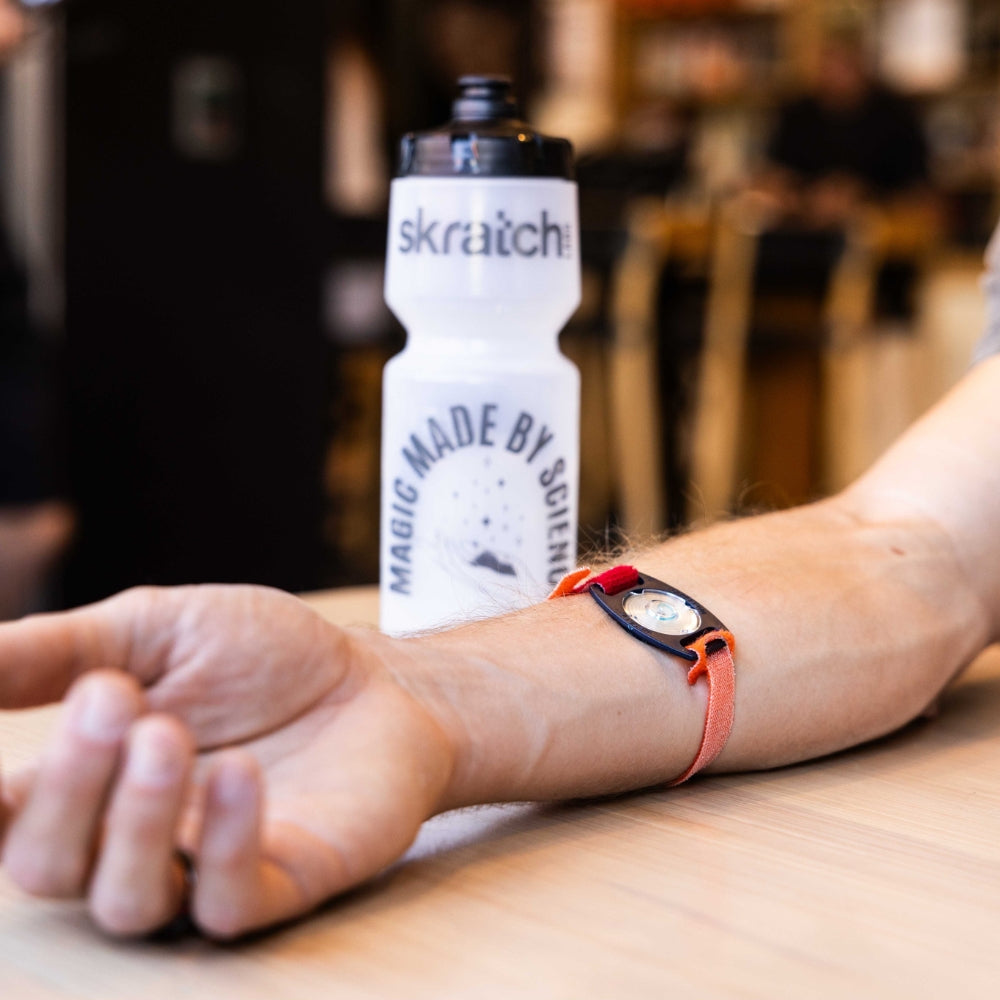sweat testing device on arm