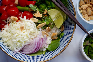 Thai-Style Rice Salad w/Peanut Sauce
