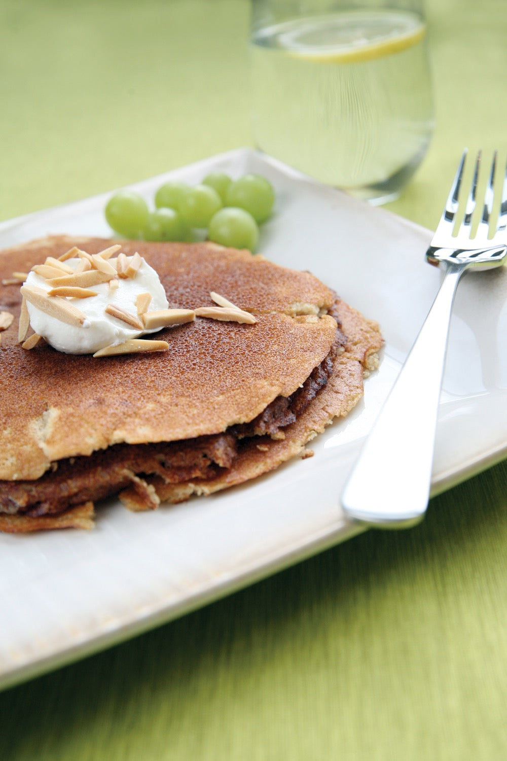 Hearty Cinnamon + Almond Pancakes
