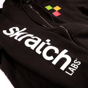 Skratch Zip Up Hoodie - sku:FZH-FLE-BLK-SM-M