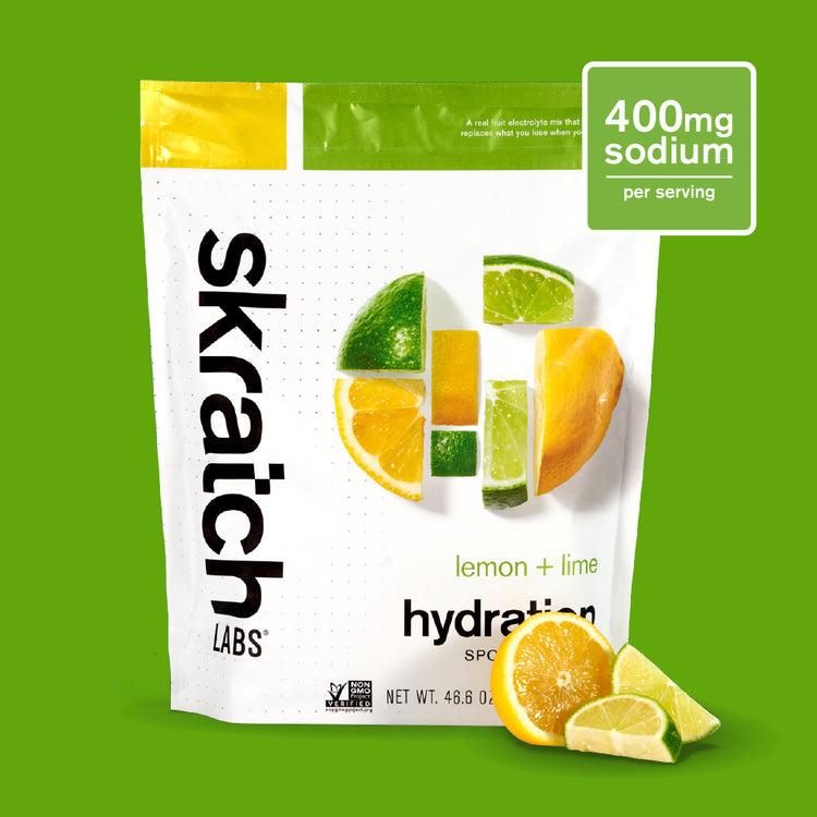 Hydration Sport Drink Mix -  Resealable Bag - 60 serving, Lemon + Lime