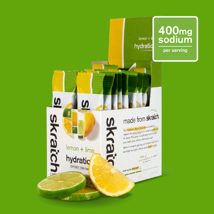 Hydration Sport Drink Mix - Single Serving 20 Pack, Lemon + Lime