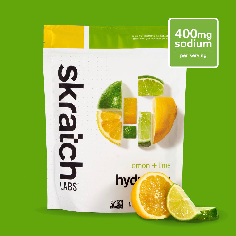 Hydration Sport Drink Mix - Resealable Bag - 20 serving, Lemon + Lime