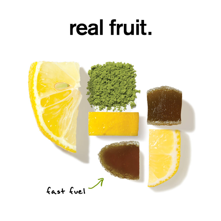 Energy Chews Sport Fuel - Single Pouch, Lemon + Green Tea