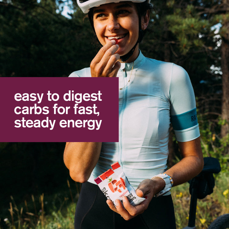 Energy Chews Sport Fuel - Single Pouch, Raspberry