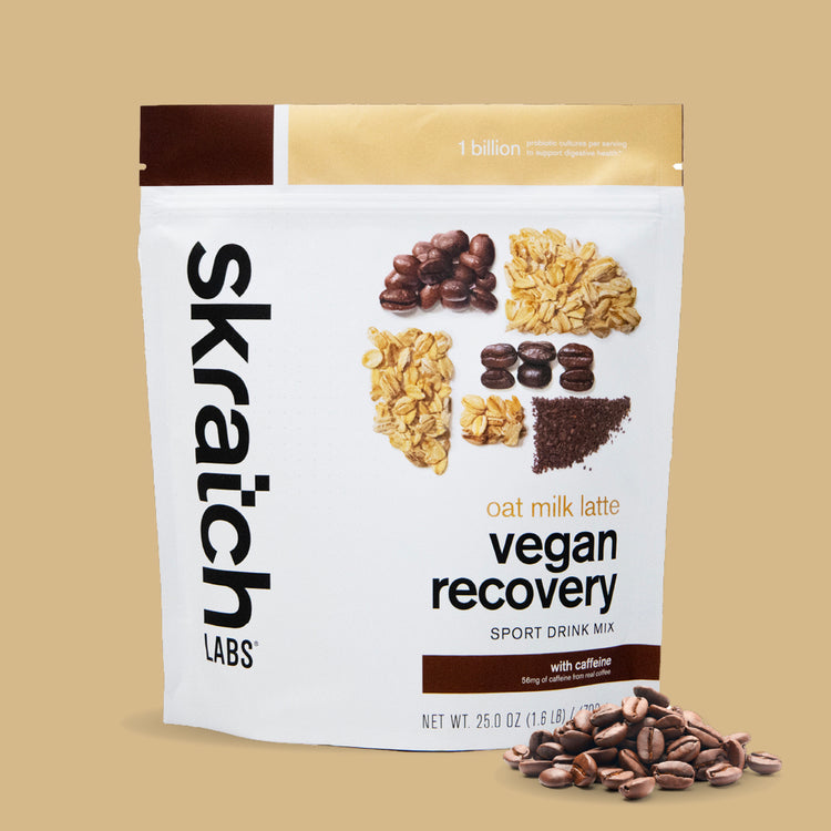 Recovery Sport Drink Mix - Resealable Bag - 12 Serving, Vegan Oat Milk Latte