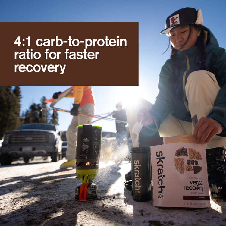 Recovery Sport Drink Mix - Resealable Bag - 12 Serving, Vegan Oat Milk Latte