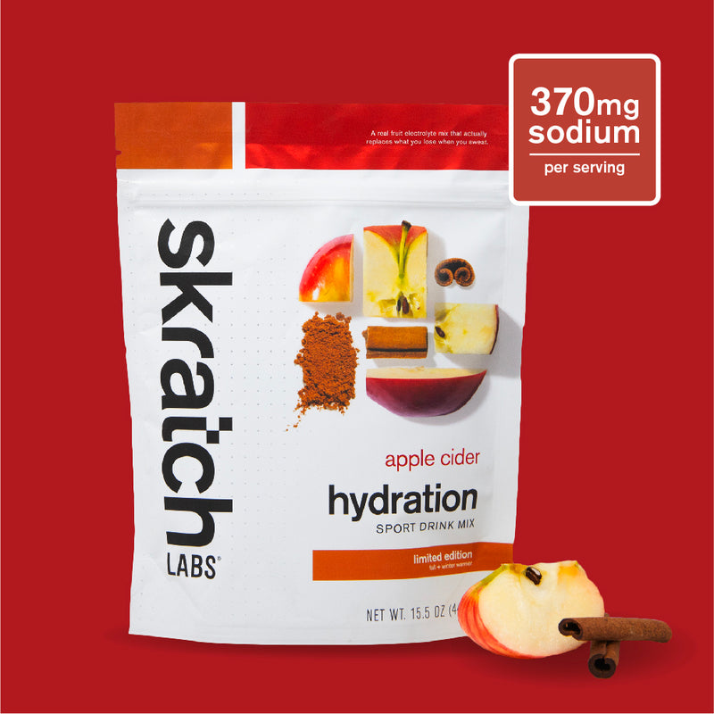 Hydration Sport Drink Mix, Resealable Bag - 20 serving, Apple Cider