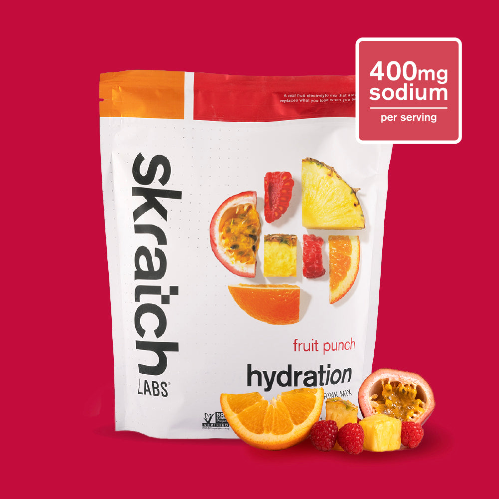 Hydration Sport Drink Mix - Resealable Bag - 60 serving, Fruit Punch