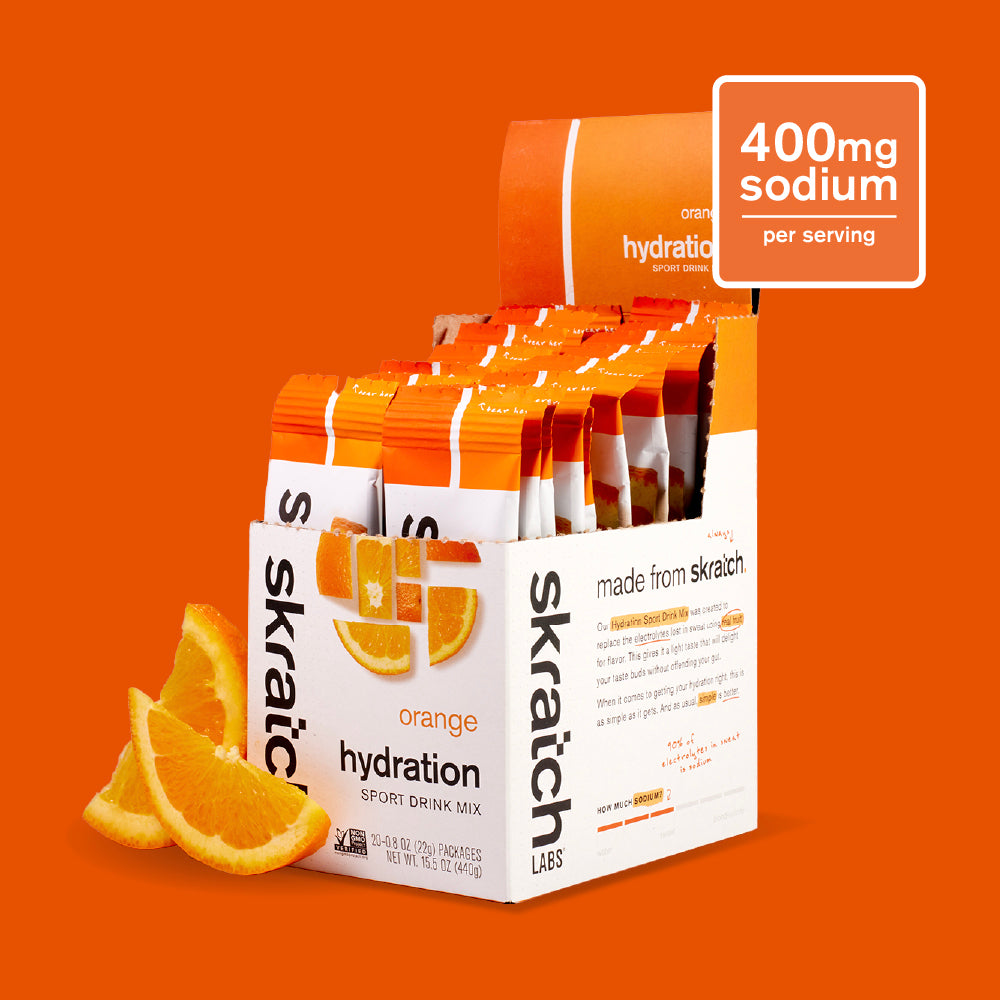 Hydration Sport Drink Mix - Single Serving 20 Pack, Orange