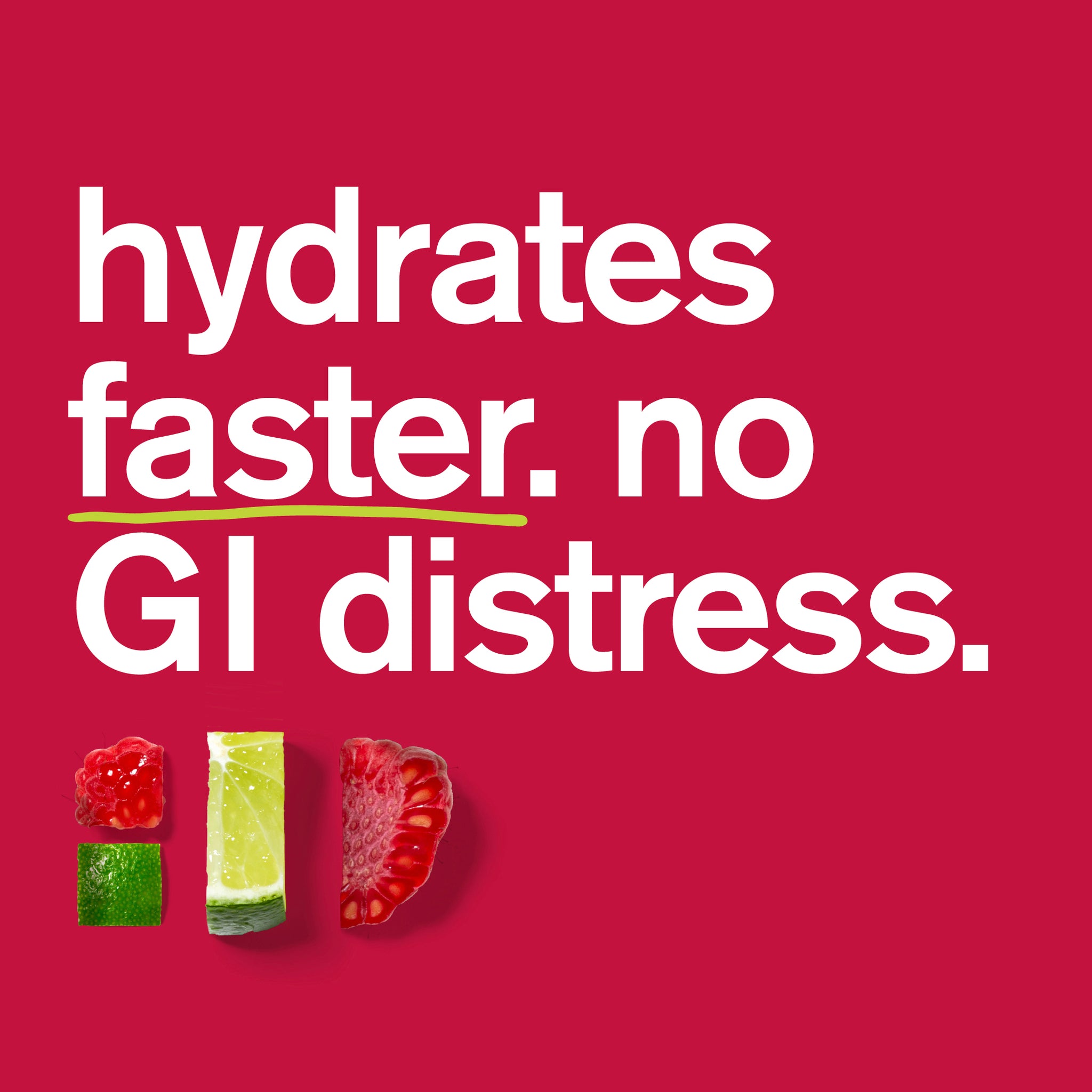 Hydration Sport Drink Mix, Resealable Bag - 20 serving,  Raspberry Limeade (50mg Caffeine)
