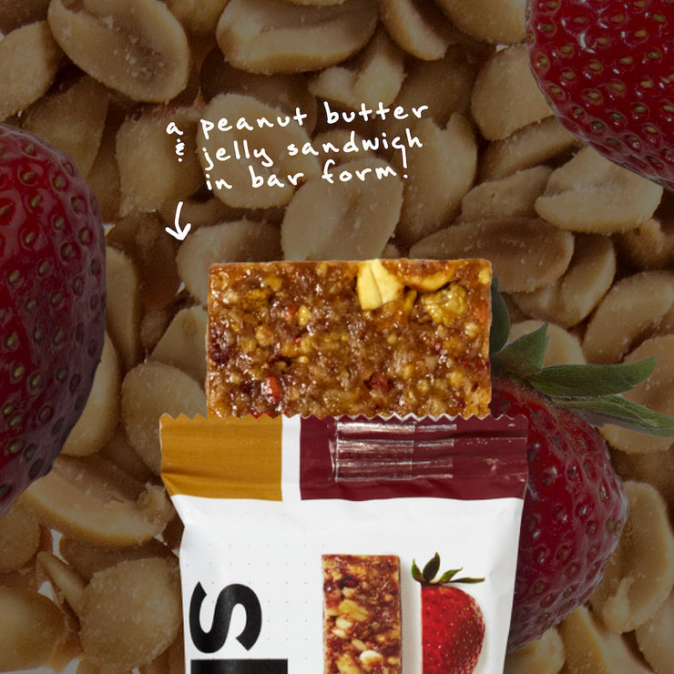 skratch labs energy bar sport fuel peanut butter + strawberry