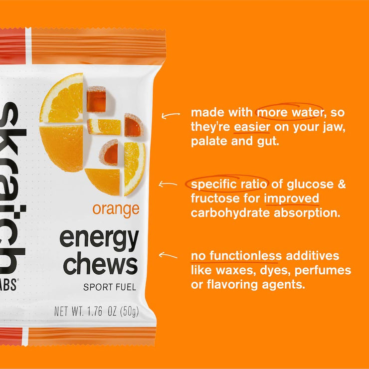 skratch labs energy chews sport fuel orange