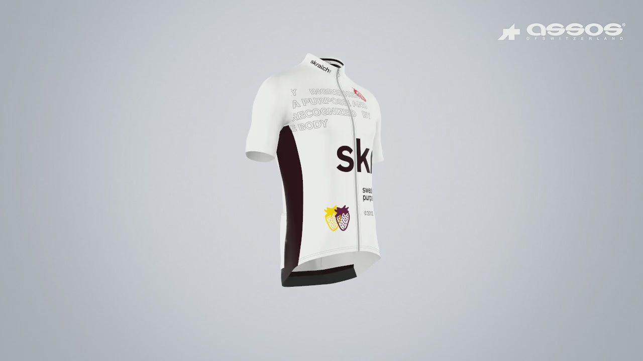 Skratch Cycling Jersey - sku:JER-WHT-24-SM-M