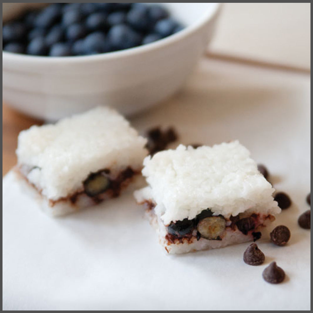 Fresh Blueberry Rice Cakes