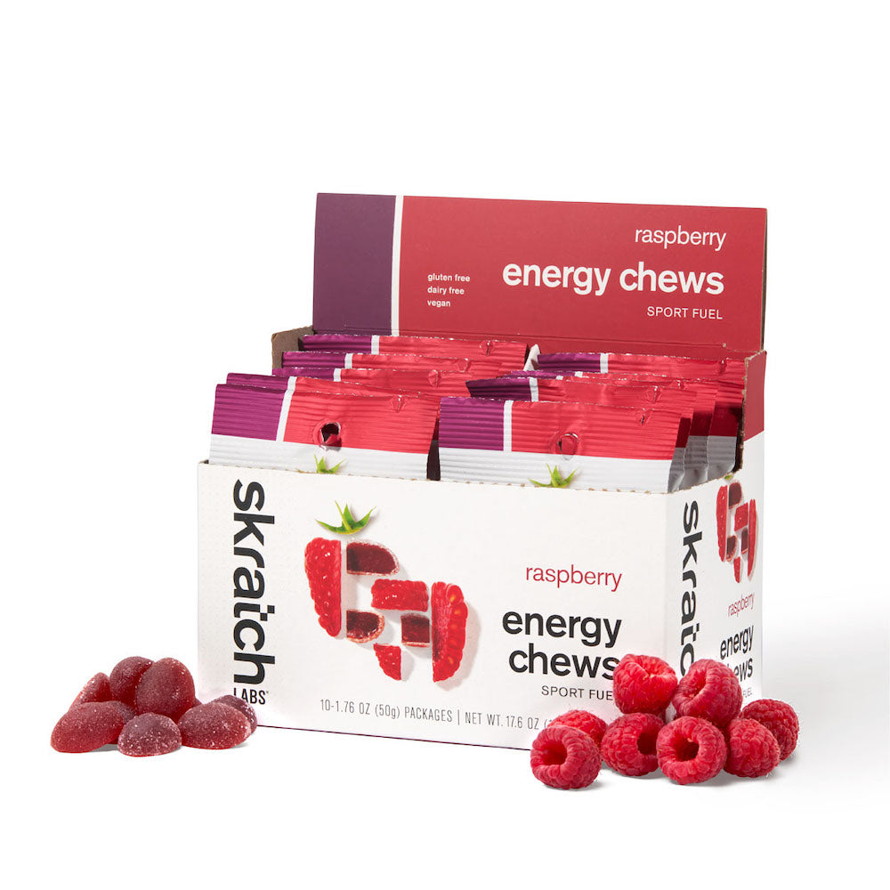 Skratch Labs Raspberry Energy Chew Sport Fuel Multipack