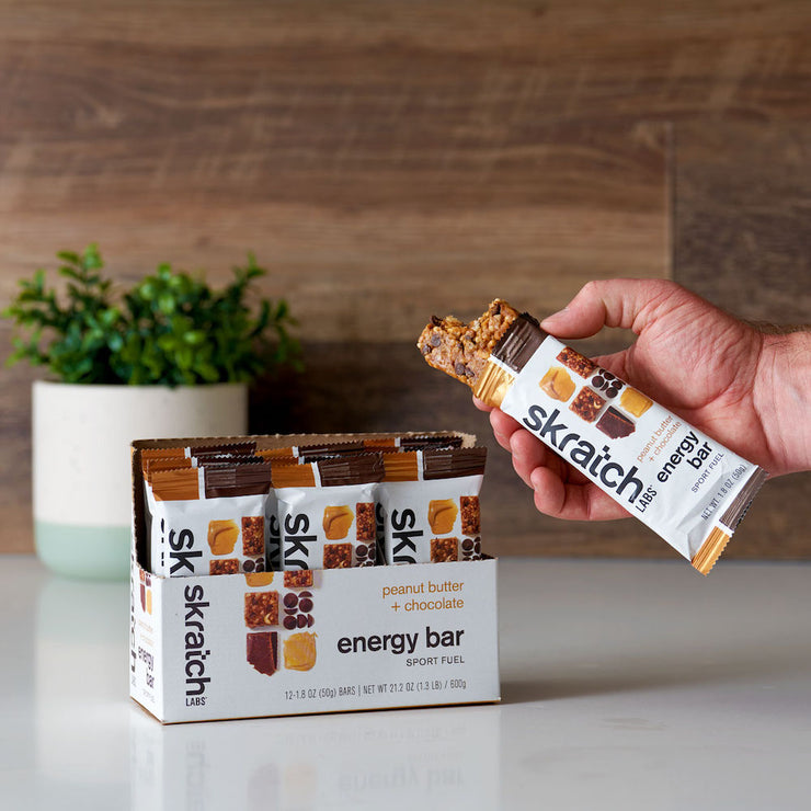 skratch labs energy bar sport fuel peanut butter + chocolate lifestyle