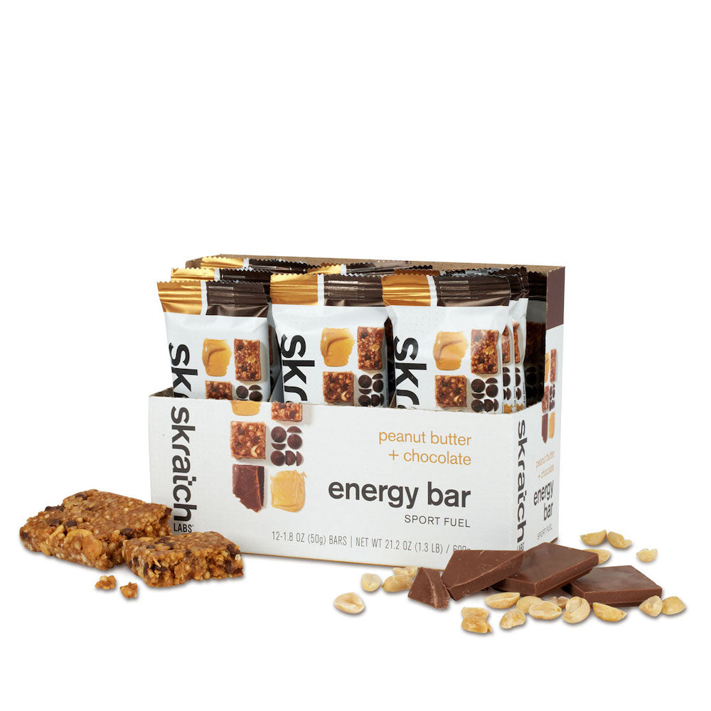 skratch labs energy bar sport fuel peanut butter + chocolate