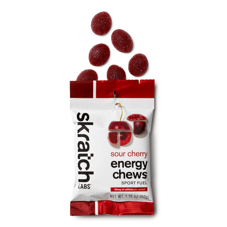 Skratch Labs Sour Cherry Energy Chew Sport Fuel Single